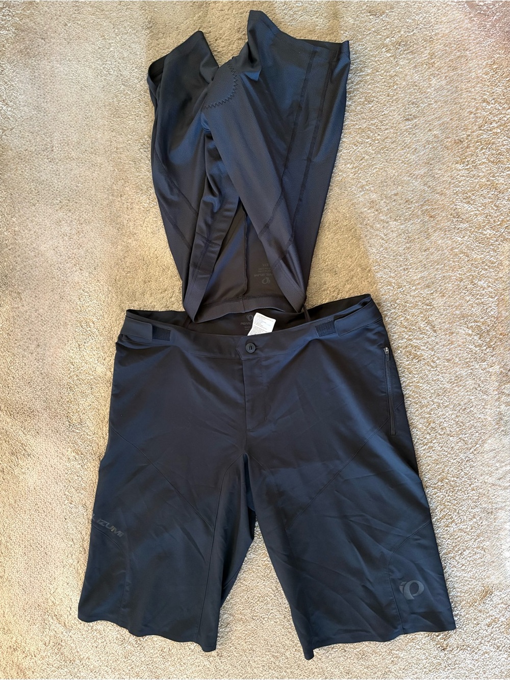 Pearl Izumi Men's Canyon Black Cycling Shorts with Liner size 38x12 XL